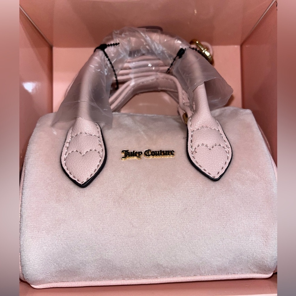 Juicy Couture Pink Diamond Velour 2 Piece Satchel Set, NWT